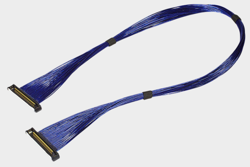I-PEX 82444-100B-02-D 20373-R50T-06 0.4mm连接器极细同轴线束替代品