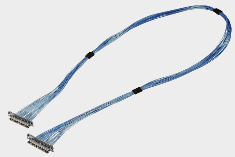 I-PEX 82439-100B-02-D 20974-040T-01 0.25mm连接器极细同轴线束替代品