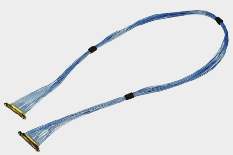 I-PEX 82975-100B-01-D 20634-210T-02 0.4mm连接器极细同轴线束替代品