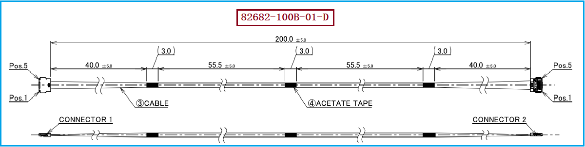 I-PEX 82682-100B-01-D极细同轴线束 I-PEX 82682-100B-01-D极细同轴线束