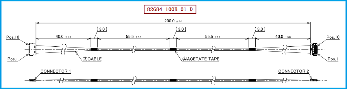 I-PEX 82684-100B-01-D极细同轴线束 I-PEX 82684-100B-01-D极细同轴线束