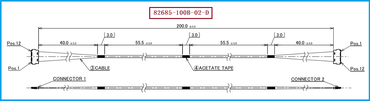 I-PEX 82685-100B-02-D极细同轴线束 I-PEX 82685-100B-02-D极细同轴线束