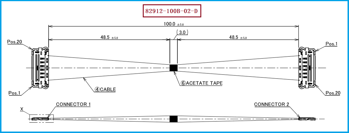 I-PEX 82912-100B-02-D极细同轴线束 I-PEX 82912-100B-02-D极细同轴线束