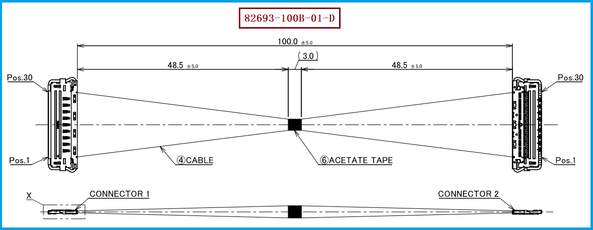 I-PEX 82693-100B-01-D极细同轴线束 I-PEX 82693-100B-01-D极细同轴线束