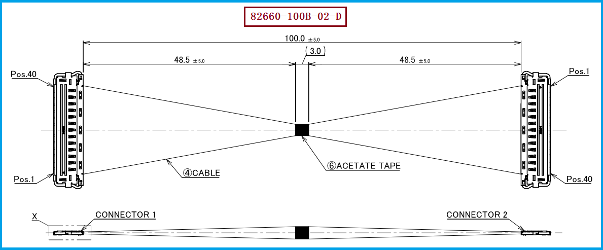 I-PEX 82660-100B-02-D极细同轴线束 I-PEX 82660-100B-02-D极细同轴线束