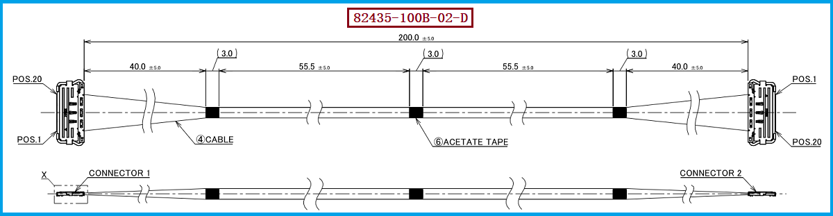 I-PEX 82435-100B-02-D极细同轴线束 I-PEX 82435-100B-02-D极细同轴线束