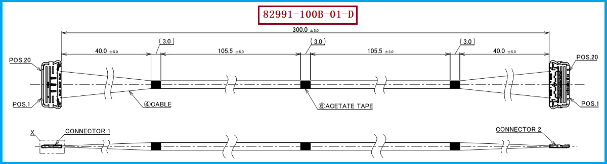I-PEX 82991-100B-01-D极细同轴线束 I-PEX 82991-100B-01-D极细同轴线束