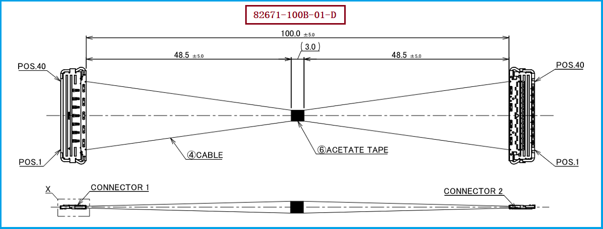 I-PEX 82671-100B-01-D极细同轴线束 I-PEX 82671-100B-01-D极细同轴线束