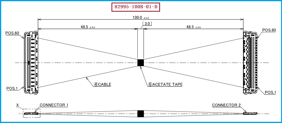 I-PEX 82995-100B-01-D极细同轴线束 I-PEX 82995-100B-01-D极细同轴线束