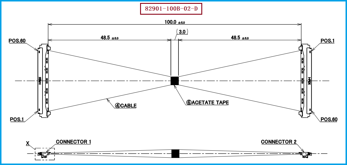 I-PEX 82901-100B-02-D极细同轴线束 I-PEX 82901-100B-02-D极细同轴线束