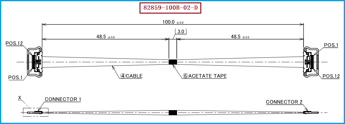 I-PEX 82859-100B-02-D极细同轴线束 I-PEX 82859-100B-02-D极细同轴线束