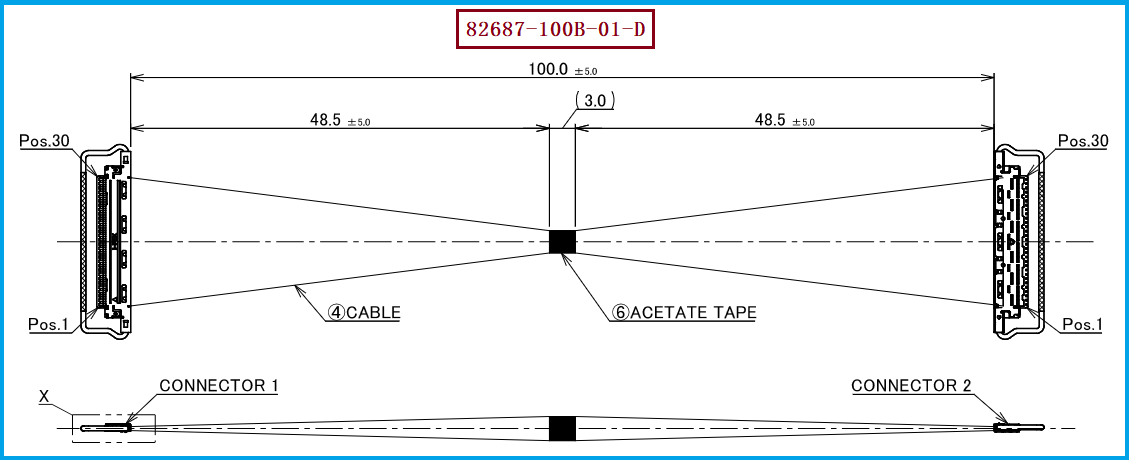 I-PEX 82687-100B-01-D极细同轴线束 I-PEX 82687-100B-01-D极细同轴线束