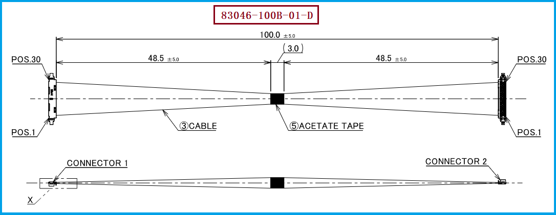 I-PEX 83046-100B-01-D极细同轴线束 I-PEX 83046-100B-01-D极细同轴线束