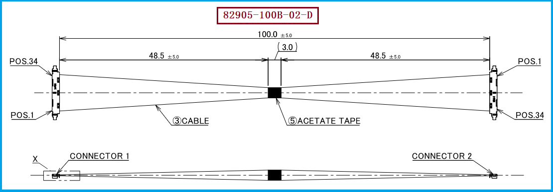 I-PEX 82905-100B-02-D极细同轴线束 I-PEX 82905-100B-02-D极细同轴线束
