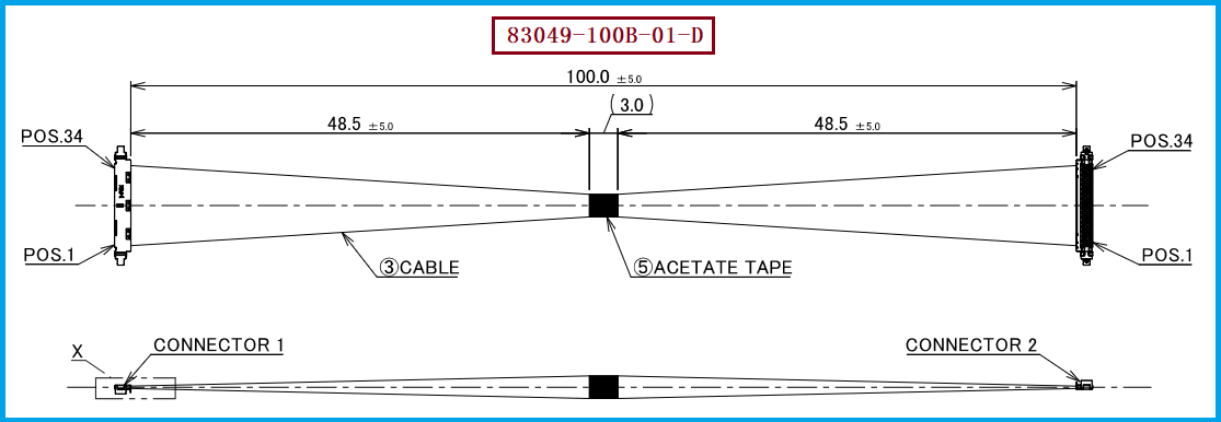I-PEX 83049-100B-01-D极细同轴线束 I-PEX 83049-100B-01-D极细同轴线束