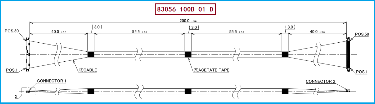 I-PEX 83056-100B-01-D极细同轴线束 I-PEX 83056-100B-01-D极细同轴线束