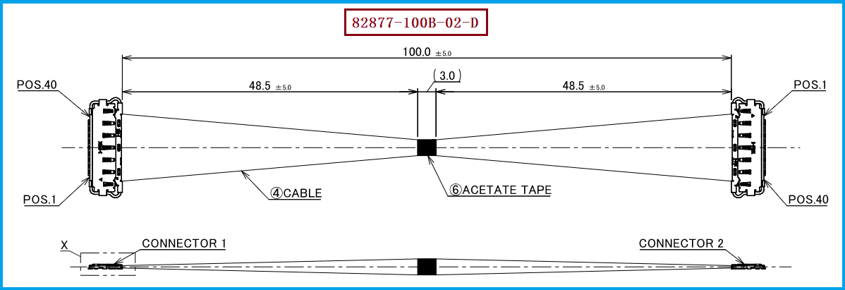 I-PEX 82877-100B-02-D极细同轴线束 I-PEX 82877-100B-02-D极细同轴线束