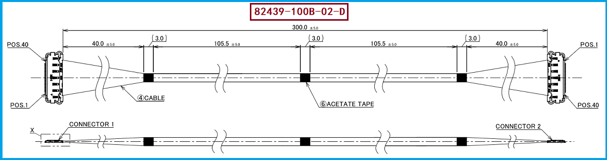 I-PEX 82439-100B-02-D极细同轴线束 I-PEX 82439-100B-02-D极细同轴线束