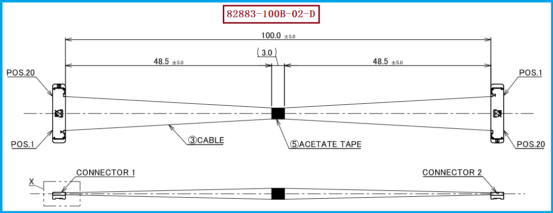 I-PEX 82883-100B-02-D极细同轴线束 I-PEX 82883-100B-02-D极细同轴线束