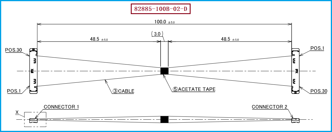 I-PEX 82885-100B-02-D极细同轴线束 I-PEX 82885-100B-02-D极细同轴线束