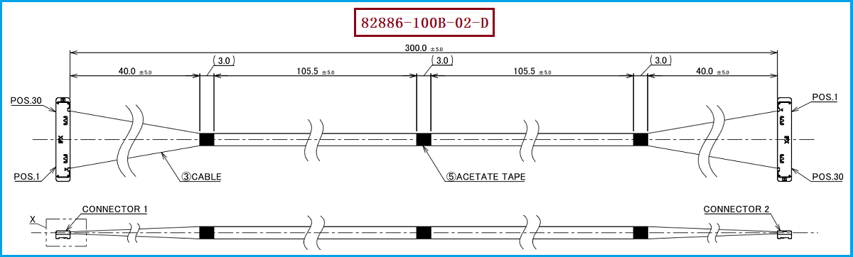 I-PEX 82886-100B-02-D极细同轴线束 I-PEX 82886-100B-02-D极细同轴线束