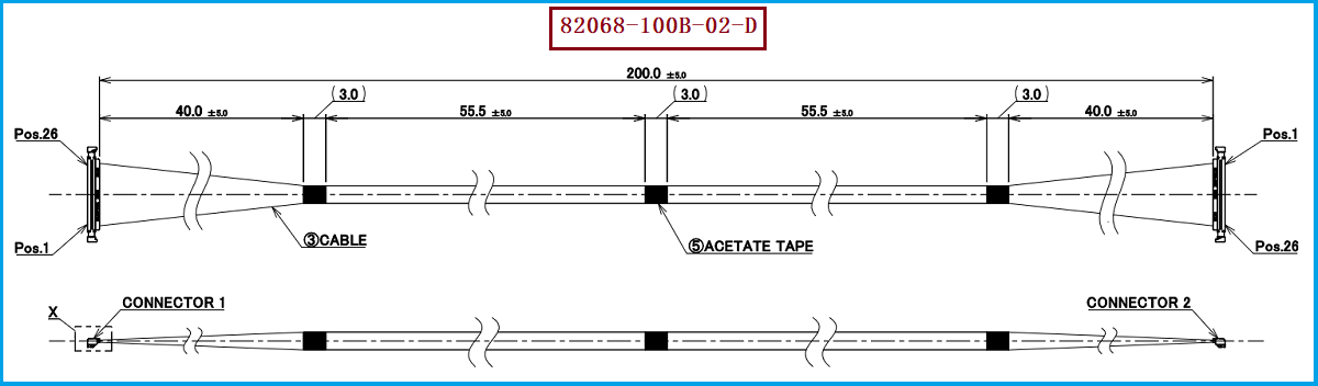 I-PEX 82068-100B-02-D极细同轴线束 I-PEX 82068-100B-02-D极细同轴线束